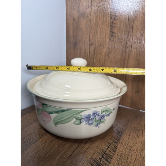 Pfaltzgraff Garden Party 9" Covered Floral Casserole Baking Serving Dish 2 Qt - Picture 3 of 5